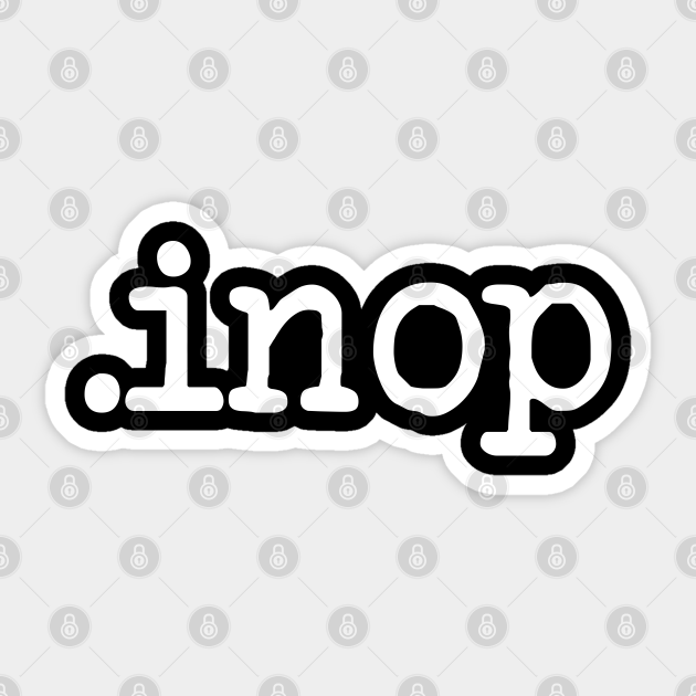 Inop Funny Aviation and Aircraft Saying Design Funny Pilot Sticker